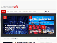 Tablet Screenshot of connectedasia.com